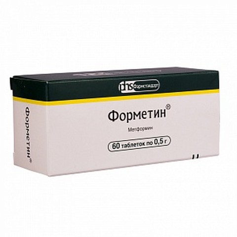 Форметин, 500 мг, таблетки, 60 шт. фото