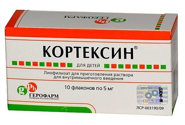 Кортексин для детей, 5 мг, лиофилизат для приготовления раствора для внутримышечного введения, 11 мг, 10 шт. фото