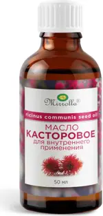 Mirrolla Масло касторовое, масло для внутреннего применения, 50 мл, 1 шт, с витамином Е фото