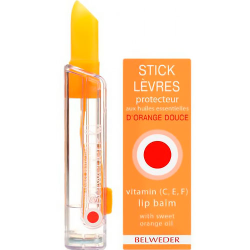 Belweder бальзам для губ витаминный с маслом сладкого апельсина, бальзам для губ, 4 г, 1 шт, увлажняющий фото