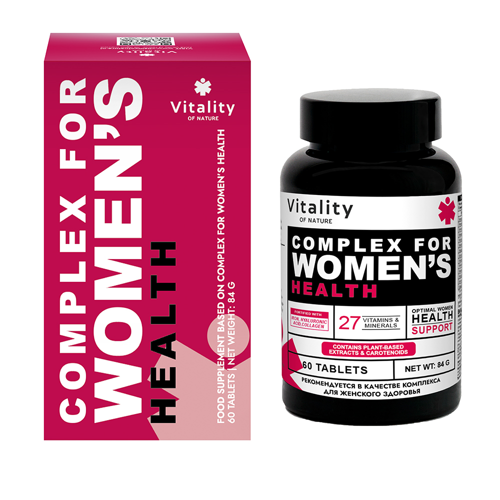 Vitality Комплекс витаминов и минералов для женщин, таблетки, 60 шт. фото