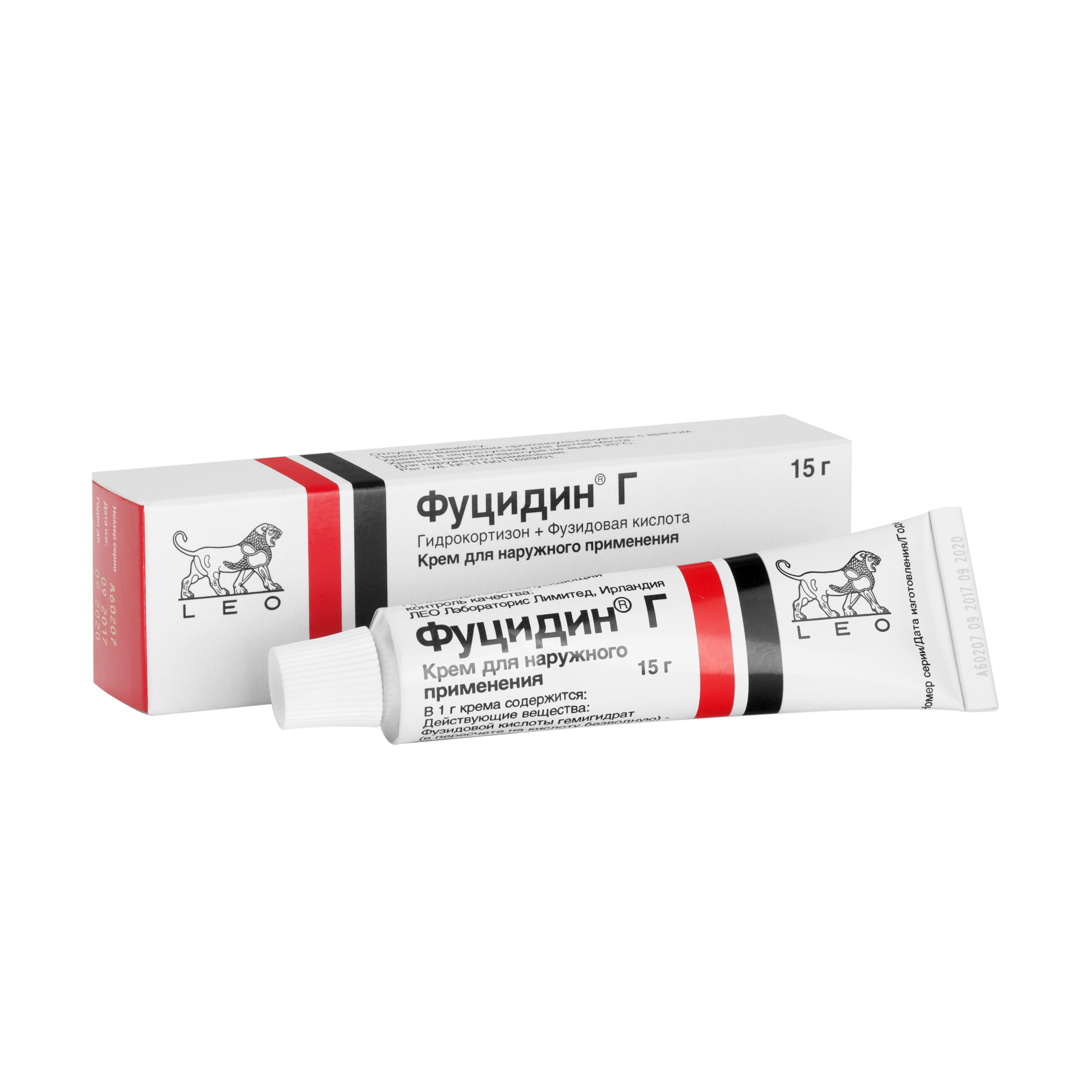 Фуцидин Г, крем для наружного применения, 15 г, 1 шт. фото