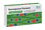 Бисопролол Реневал, 10 мг, таблетки, покрытые пленочной оболочкой, 60 шт. фото