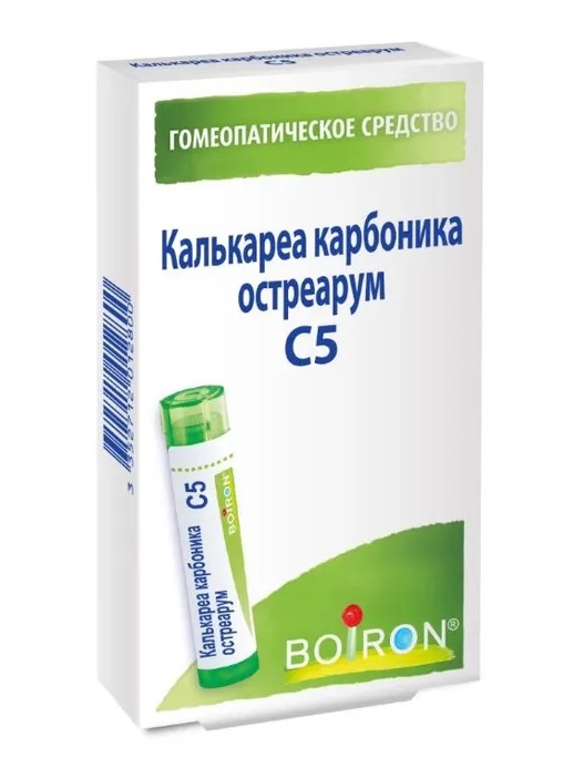 Калькареа карбоника остреарум C5, гранулы гомеопатические, 4 г, 1 шт. фото