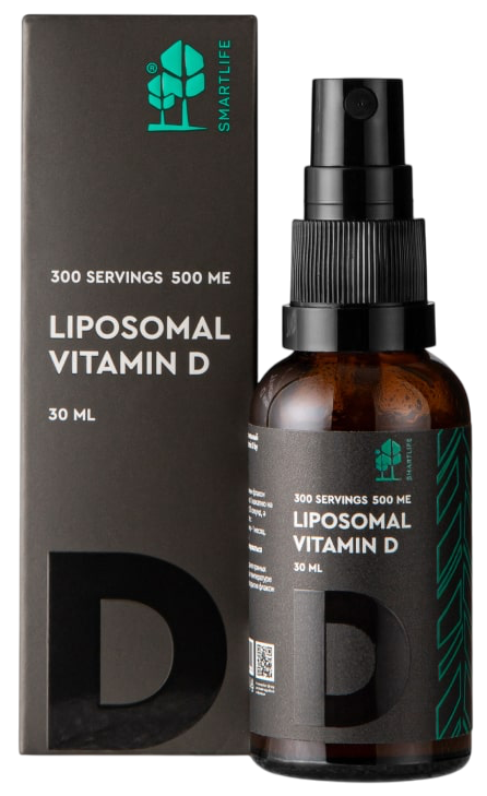 SmartLife Липосомальный Витамин D, 500 МЕ, спрей для приема внутрь дозированный, 30 мл, 1 шт, 300 доз фото