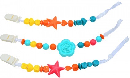 Бусинка цепочка для пустышки, 1 шт, арт. 1703 фото