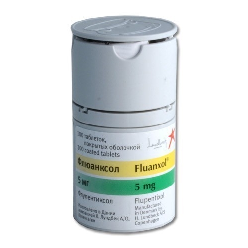 Флюанксол, 5 мг, таблетки, покрытые оболочкой, 100 шт. фото