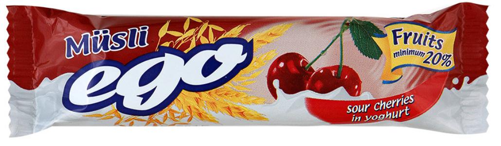 EGO Батончик мюсли в йогурте, 25 г, 1 шт, вишня фото