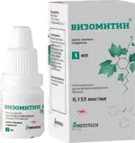 Визомитин, 0.155 мкг/мл, капли глазные, 5 мл, 1 шт. фото