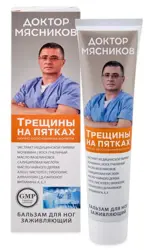Доктор Мясников Бальзам для ног Трещины на пятках, бальзам для ног, 125 мл, 1 шт. фото