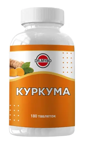 Dr Mybo Куркума, таблетки, 180 шт. фото