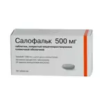 Салофальк, 500 мг, таблетки, покрытые кишечнорастворимой оболочкой, 50 шт. фото 