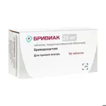 Бривиак, 25 мг, таблетки, покрытые пленочной оболочкой, 56 шт. фото