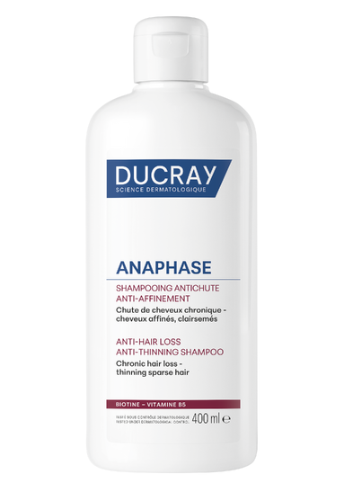 Ducray Anaphase+ Шампунь стимулирующий, шампунь, 400 мл, 1 шт, для ослабленных, выпадающих волос фото