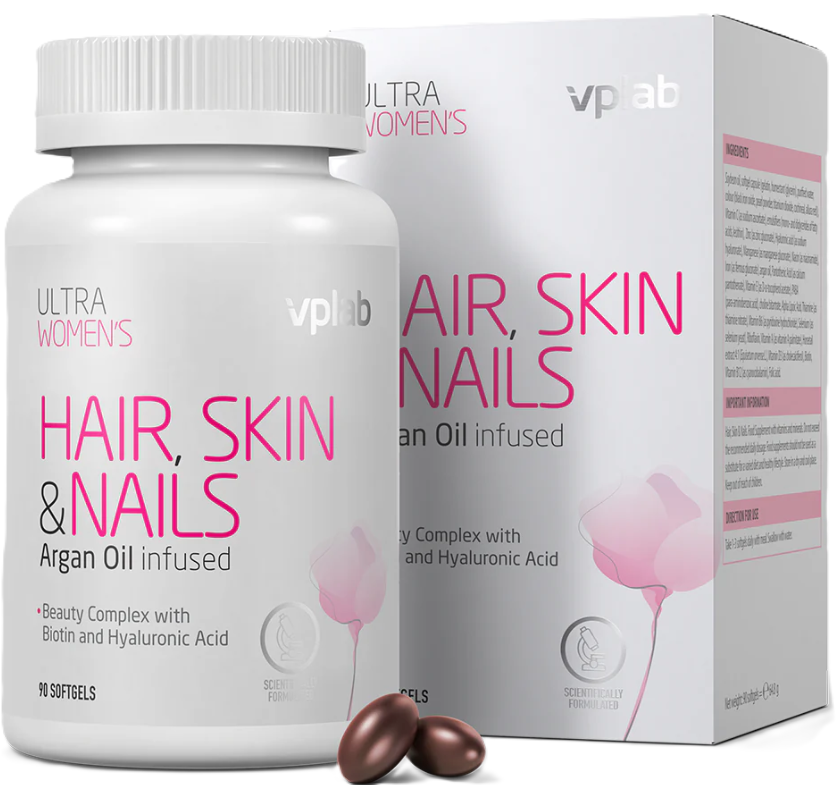 Vplab Ultra Women's Волосы, кожа и ногти, капсулы, 90 шт. фото