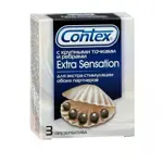 Contex Extra sensation, презервативы, 3 шт, с крупными точками и ребрами фото