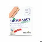 Нимпласт пластырь бактерицидный, 1.9 см х 7.2 см, пластырь, 10 шт. фото