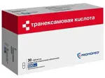 Транексамовая кислота, 500 мг, таблетки, покрытые пленочной оболочкой, 30 шт. фото 