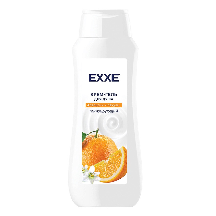 EXXE крем-гель для душа, крем-гель, 400 мл, 1 шт, апельсин + пачули фото