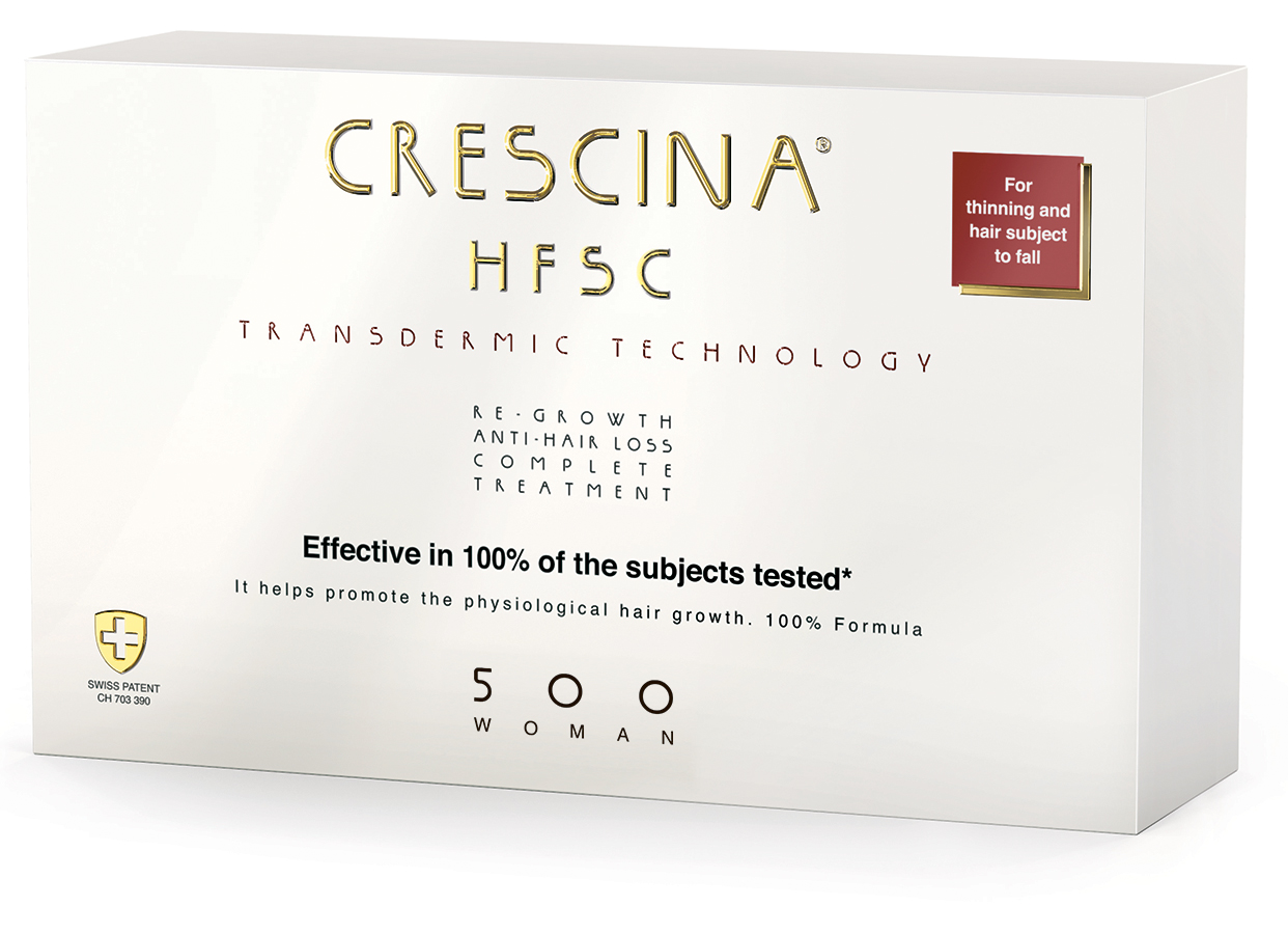 Crescina 500 HFSC Transdermic Лосьон для роста волос, лосьон для стимуляции роста волос, 3.5 мл, 20 шт, для женщин фото