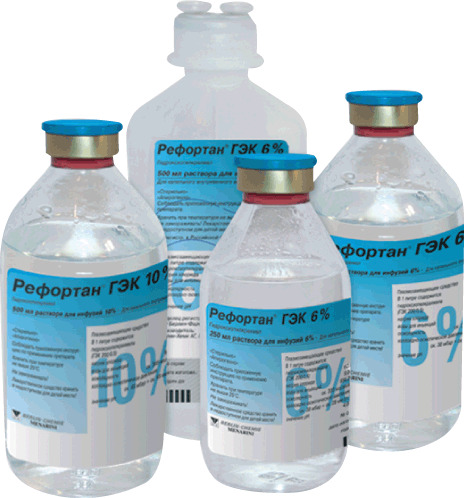 Рефортан ГЭК 6%, 6%, раствор для инфузий, 250 мл, 10 шт. фото