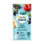 Фрутоняня сок, сок, 200 мл, 1 шт, черная смородина + яблоко фото