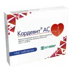 Кардевит АС, 150 мг+30.39 мг, таблетки, 100 шт. фото