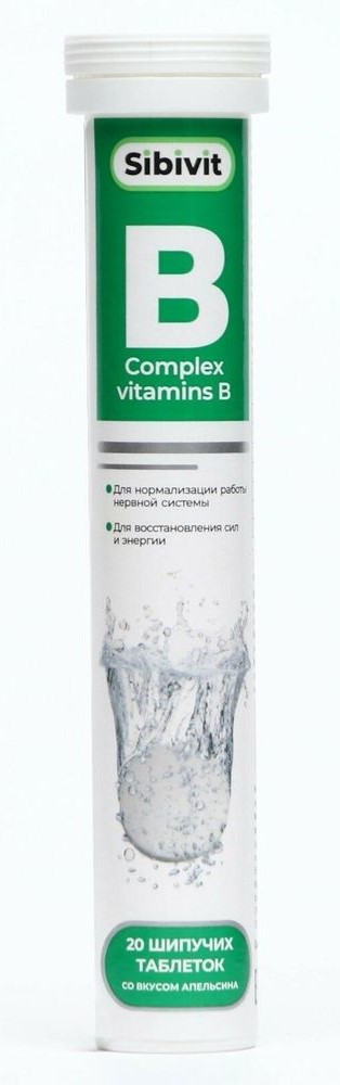 Nota Vita Витамины группы B, шипучие таблетки, 20 шт, апельсин фото