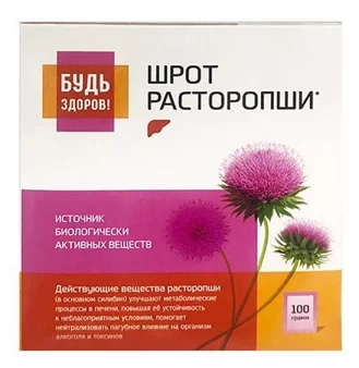 Будь здоров! Расторопши шрот, порошок для приема внутрь, 100 г, 1 шт. фото