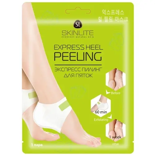 Skinlite экспресс пилинг для пяток, 1 шт, пара фото