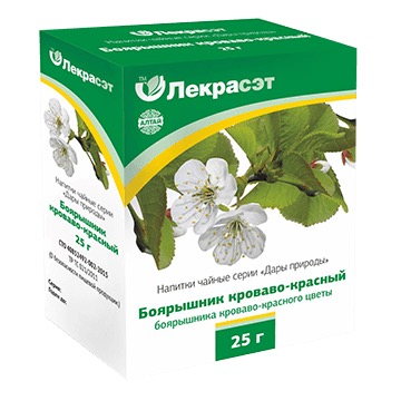 Боярышника красного цветки, 25 г, 1 шт. фото