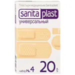 Sanitaplast Универсальный набор пластырей №4, набор, 20 шт, телесного цвета, полимерная основа фото