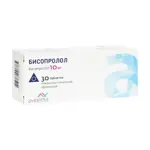 Бисопролол Авексима, 10 мг, таблетки, покрытые пленочной оболочкой, 30 шт. фото 