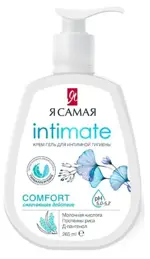 Я самая крем-гель для интимной гигиены, гель, 265 мл, 1 шт, Intimate Comfort, с молочной кислотой, протеинами риса и Д-пантенолом фото