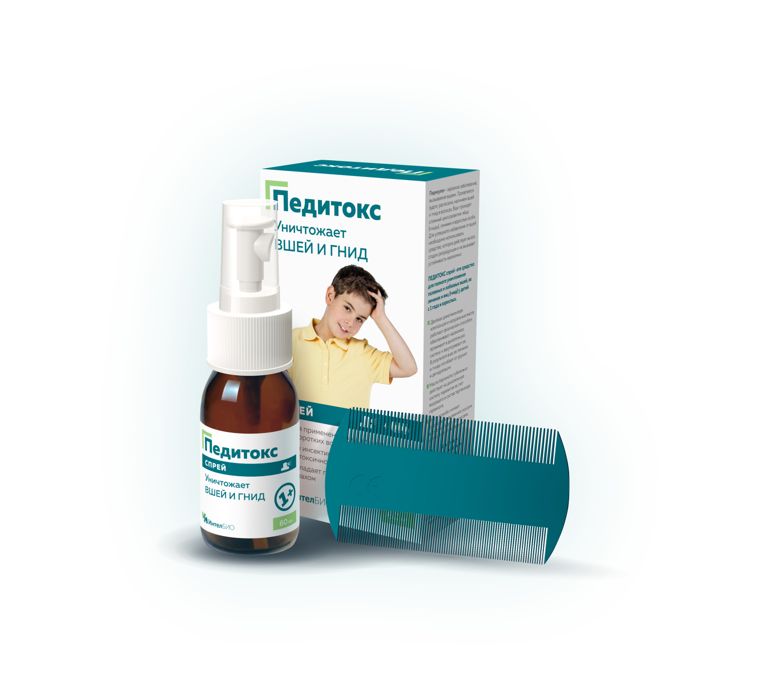 Педитокс средство педикулицидное, спрей, 60 мл, 1 шт. фото