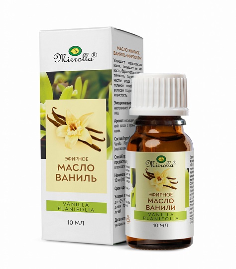 Mirrolla Масло эфирное Ваниль, масло эфирное, 10 мл, 1 шт. фото