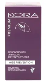 Kora эмульсия обновляющая с ресвератролом, эмульсия, 50 мл, 1 шт. фото
