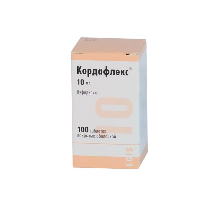 Кордафлекс, 10 мг, таблетки, покрытые оболочкой, 100 шт. фото