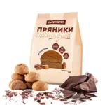 Пряники на фруктозе, 350 г, 1 шт, шоколадные фото
