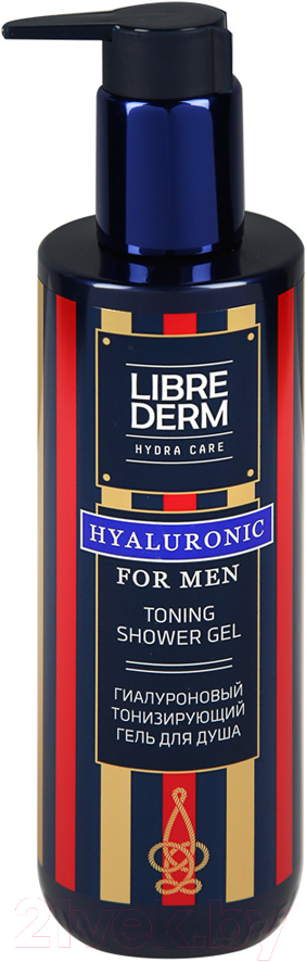 Librederm For Men гиалуроновый тонизирующий гель для душа, гель для душа, 250 мл, 1 шт. фото