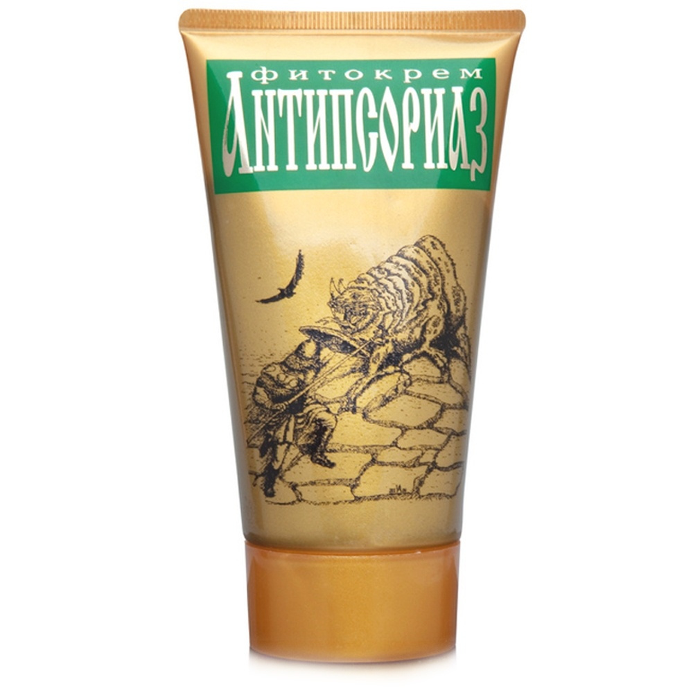 Антипсориаз фитокрем, крем, 130 г, 1 шт, зеленого цвета фото