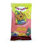 Три кота Батончик-мюсли, батончик, 40 г, 1 шт, абрикос + злаки, в шоколадной глазури фото 