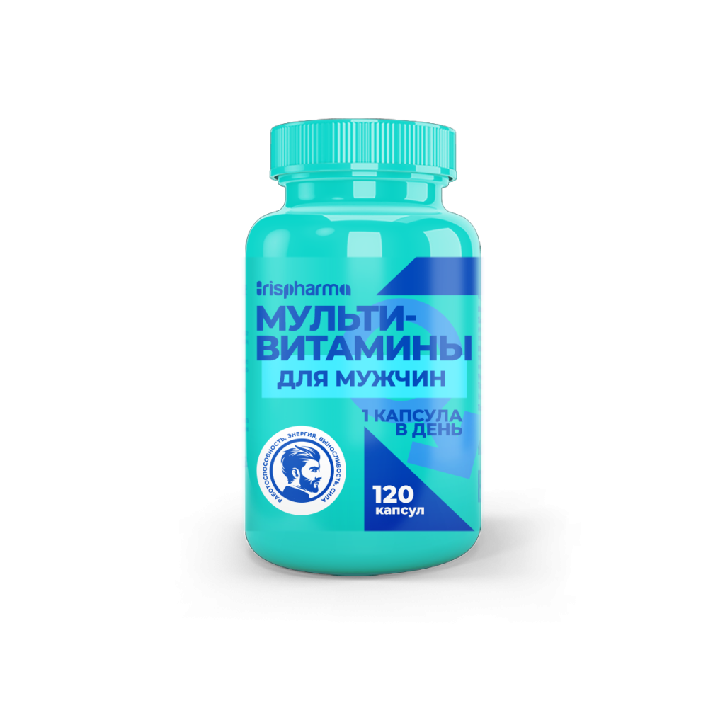 Ирисфарма Мультивитамины для мужчин, капсулы, 120 шт. фото