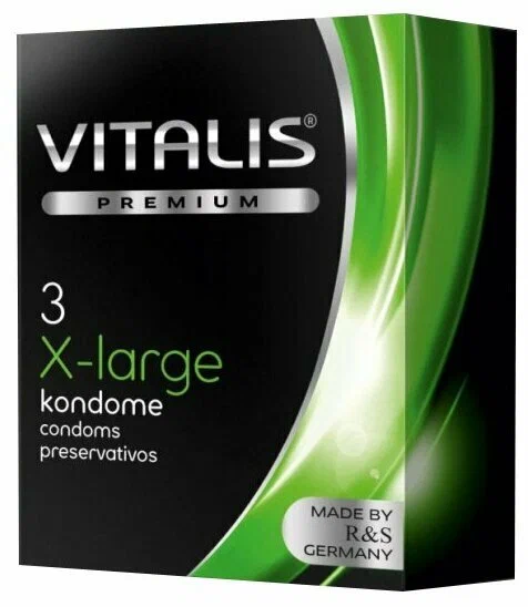 Vitalis Premium X-Large Презервативы увеличенного размера, презервативы, 3 шт. фото