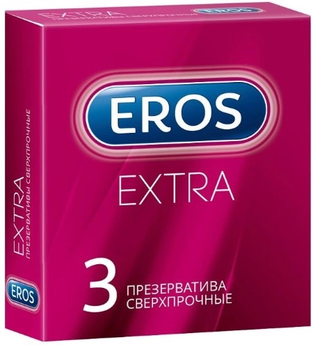 Эрос Экстра Презерватив, 3 шт, латексные фото