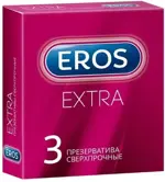 Эрос Экстра Презерватив, 3 шт, латексные фото
