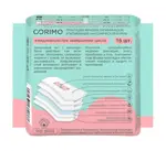 Corimo Прокладки впитывающие женские гигиенические анатомической формы, р. S, прокладки гигиенические, 16 шт, 2 капли фото 2