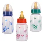 Курносики Бутылочка с латексной соской 0+, 125 мл, 1 шт, цвет в ассортименте, с рисунком, арт. 11085 фото