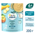 Фрутоняня каша молочная овсяная, каша, 200 г, 1 шт, яблоко + банан фото 3