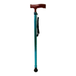 Трость металлическая телескопическая с ортопедической рукояткой AMCT25 BU, 1 шт, синего цвета фото